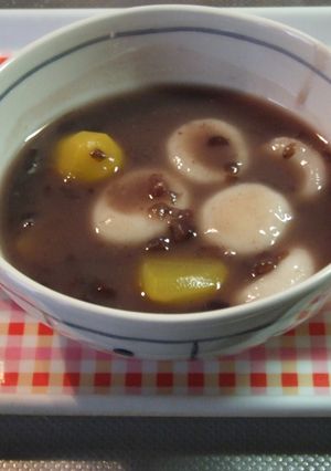 栗入り白玉ぜんざい-レシピのメイン写真