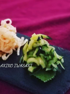 綺麗になれちゃう『ズッキーニ胡瓜ナムル』-レシピのメイン写真