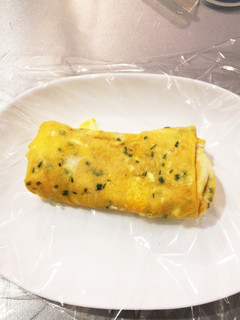 丸いフライパンで♫四角の卵焼き-レシピのメイン写真