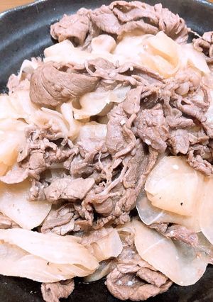 【ほぼ放置！】大根と牛肉のポン酢炒め-レシピのメイン写真
