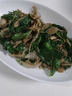 モロヘイヤのマヨ醤油炒め-レシピのメイン写真