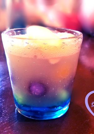 簡単カラフル☆ブルーハワイフロート-レシピのメイン写真