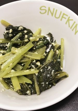 卵よりしっとり♪小松菜の玉子豆腐和え-レシピのメイン写真