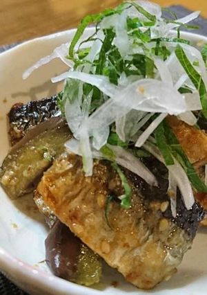 サンマとナスの味噌炒め煮×SHiBORO-レシピのメイン写真