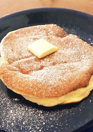 卵1個でふわふわパンケーキ♡-レシピのメイン写真