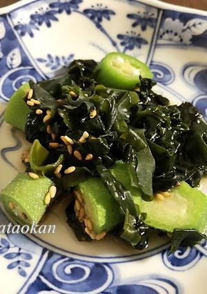 オクラとワカメのポン酢和え-レシピのメイン写真