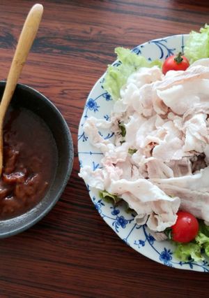 特性梅だれの冷しﾌ豚しゃぶ-レシピのメイン写真