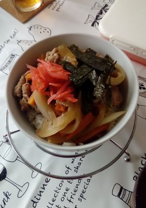 野菜いっぱい豚丼-レシピのメイン写真