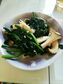 ほうれん草とエリンギのにんにく炒め-レシピのメイン写真