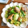 鯖缶活用☆さばの味噌煮と野菜のごま油炒め