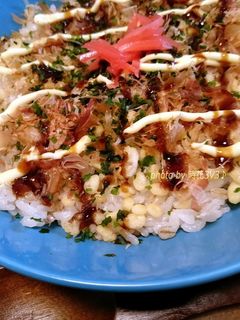 ◆お好み焼き風どんぶり◆-レシピのメイン写真
