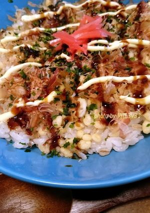 ◆お好み焼き風どんぶり◆-レシピのメイン写真