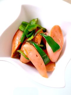 魚肉ソーセージとピーマンの炒め物♫-レシピのメイン写真