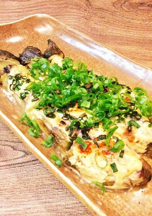 焼きなすの味噌マヨ味-レシピのメイン写真