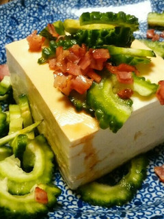 ビールに最高♪ゴーヤの冷や奴-レシピのメイン写真