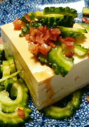 ビールに最高♪ゴーヤの冷や奴-レシピのメイン写真