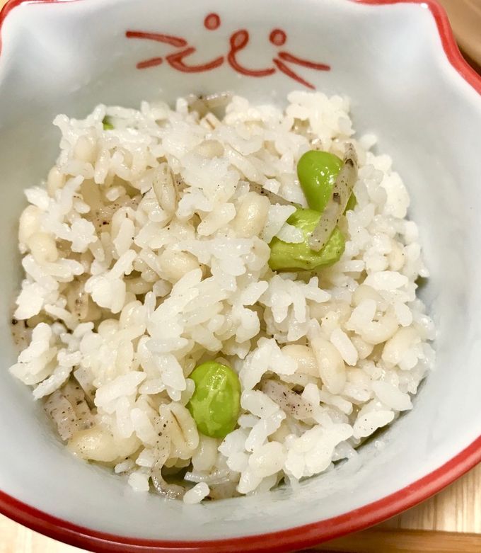 冷凍枝豆で枝豆ごはん by 鉄鍋もにょ 【クックパッド】 簡単おいしい