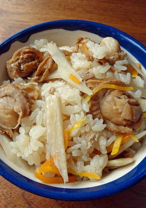 ベビーホタテの炊き込みご飯-レシピのメイン写真