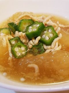 冬瓜とオクラのそぼろあん煮-レシピのメイン写真