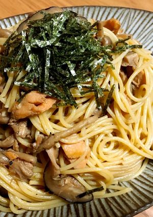 きのこと鮭の和風パスタ-レシピのメイン写真