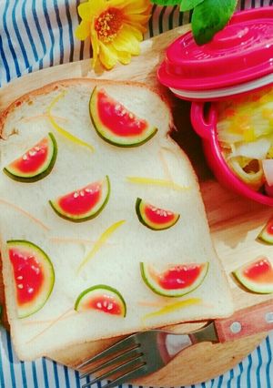 夏野菜で☆すいかパン☆-レシピのメイン写真