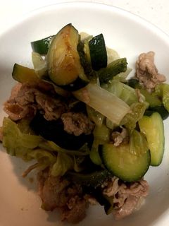豚肉とズッキーニ炒め-レシピのメイン写真
