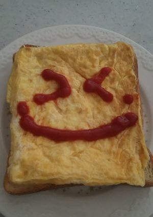 朝食に☺簡単☆卵焼きトースト-レシピのメイン写真