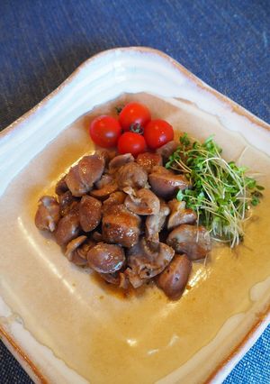 砂肝(砂ずり)のかき醤油ドレッシング炒め-レシピのメイン写真