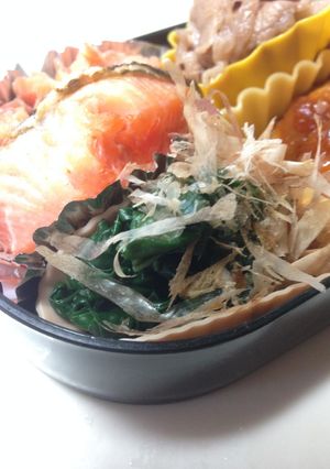 簡単☆アマランサスの葉の海苔和え☆弁当☆-レシピのメイン写真