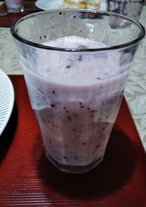 ブルーベリーとバナナとキウイのスムージー-レシピのメイン写真