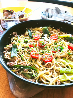 簡単☆豚ミンチdeワンポット和風パスタ-レシピのメイン写真