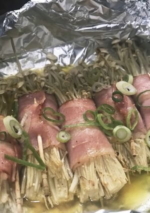 トースターで簡単 えのきバターベーコン-レシピのメイン写真