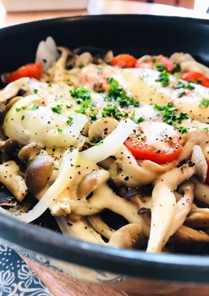 フライパン１つ☆鮭ときのこのチーズ蒸焼き-レシピのメイン写真