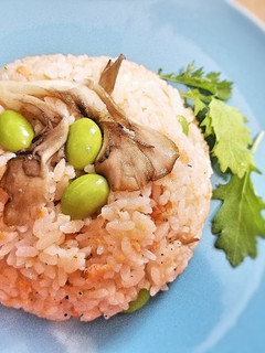 鮭フレークと舞茸のマヨチャーハン-レシピのメイン写真