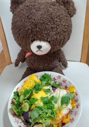 野菜のバターで蒸し煮山芋がけ丼‼️-レシピのメイン写真