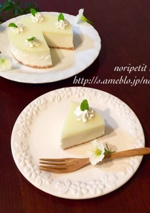 簡単♡メロンカルピス レアチーズ♡-レシピのメイン写真