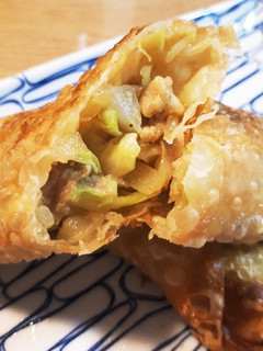 キャベツと豚肉のカレーチーズ春巻き★-レシピのメイン写真