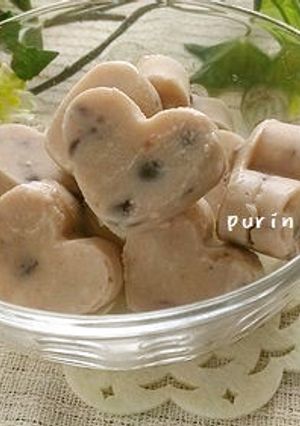 卵・乳製品不要!小豆の豆腐アイスキューブ-レシピのメイン写真