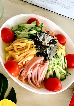 夏バテ防止！？ 冷やし中華風冷茶漬け☆-レシピのメイン写真