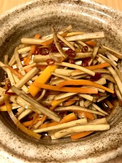 電子レンジできんぴらゴボウ-レシピのメイン写真