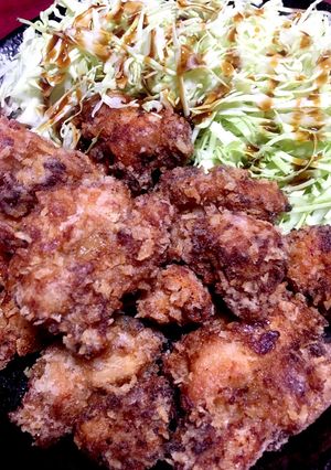 から揚げby千切りキャベツ-レシピのメイン写真