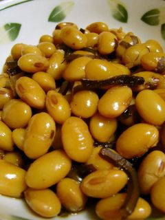 ★簡単!美味しい*大豆と昆布の煮豆*♪-レシピのメイン写真