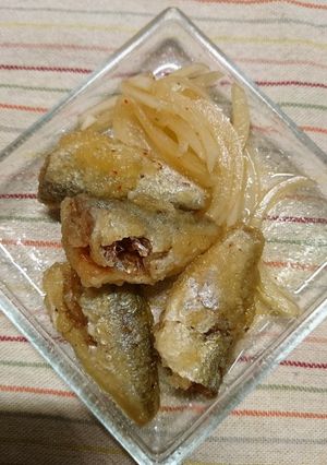 釣たて！豆鯵の南蛮漬け-レシピのメイン写真
