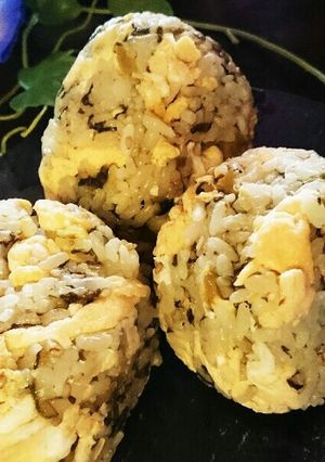 炒めない❗しっかり高菜炒飯おむすび-レシピのメイン写真