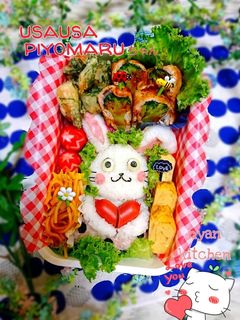 『うさぎちゃん』弁当♡キャラ弁-レシピのメイン写真