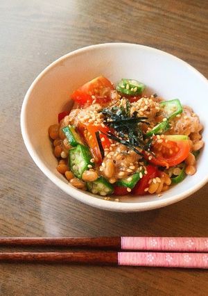 さっぱり！納豆の彩り小鉢！-レシピのメイン写真