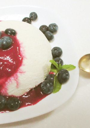ヨーグルトと絹豆腐のクレームダンジュ風♪-レシピのメイン写真