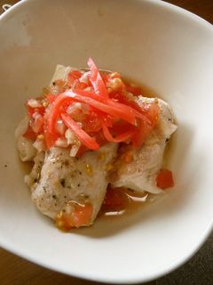 簡単!豆腐肉巻きトマトミョウガの和風だれ-レシピのメイン写真