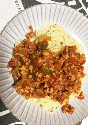 ゴーヤミートパスタ-レシピのメイン写真