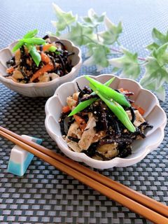 ひじきと油揚げの簡単★ごま和え-レシピのメイン写真